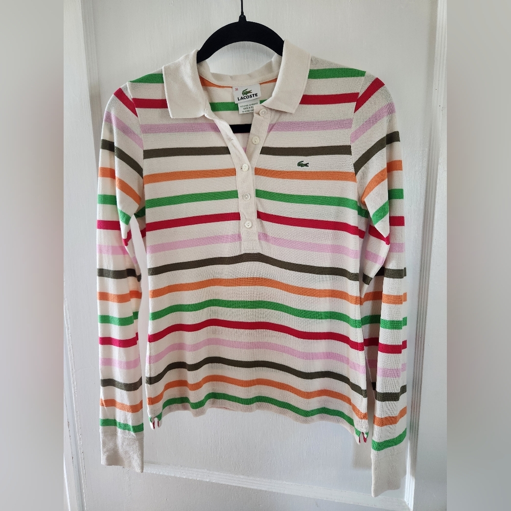 Lacoste Striped Polo Shirt